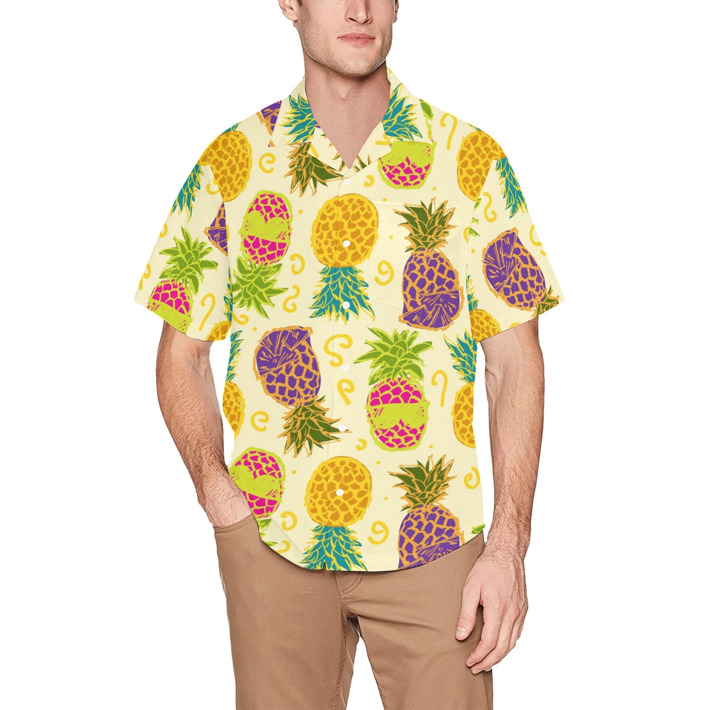 Men's Pineapple Hawaiian Shirt