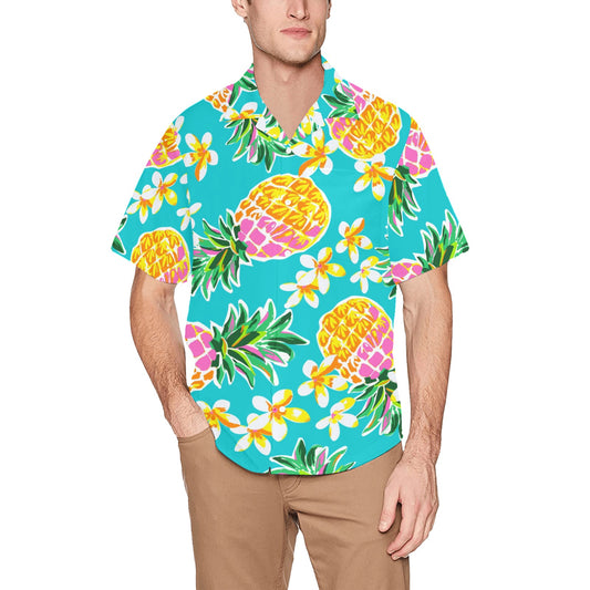 Men's Hawaiian Shirt (Pineapple Fun)